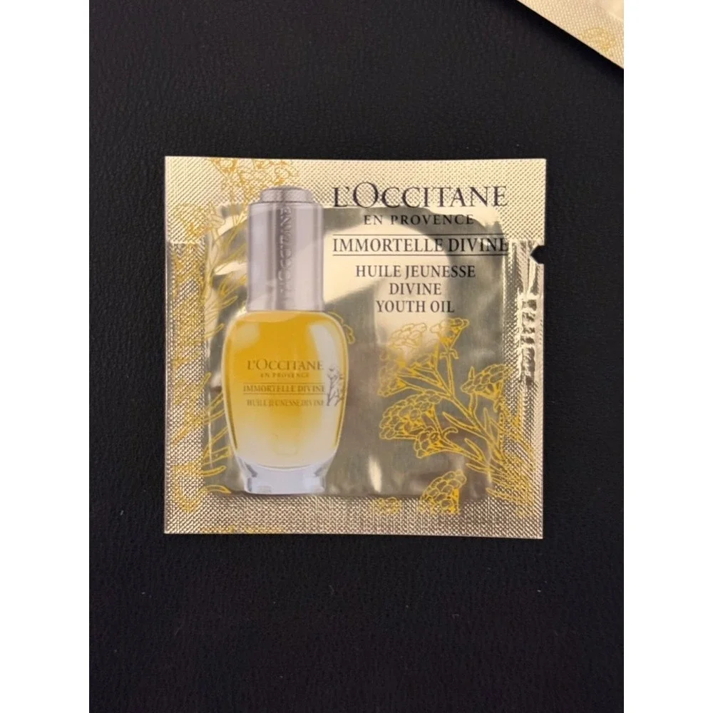 L'Occitane Immortelle Divine Youth Oil & Eye Lip Contour Sample Lot 5pc